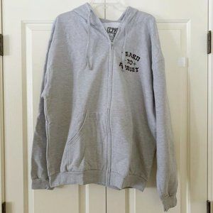 ✨NEW✨ Learn to Forget Soft Gray Zip-up Hoodie / Gray Zip-up Sweatshirt